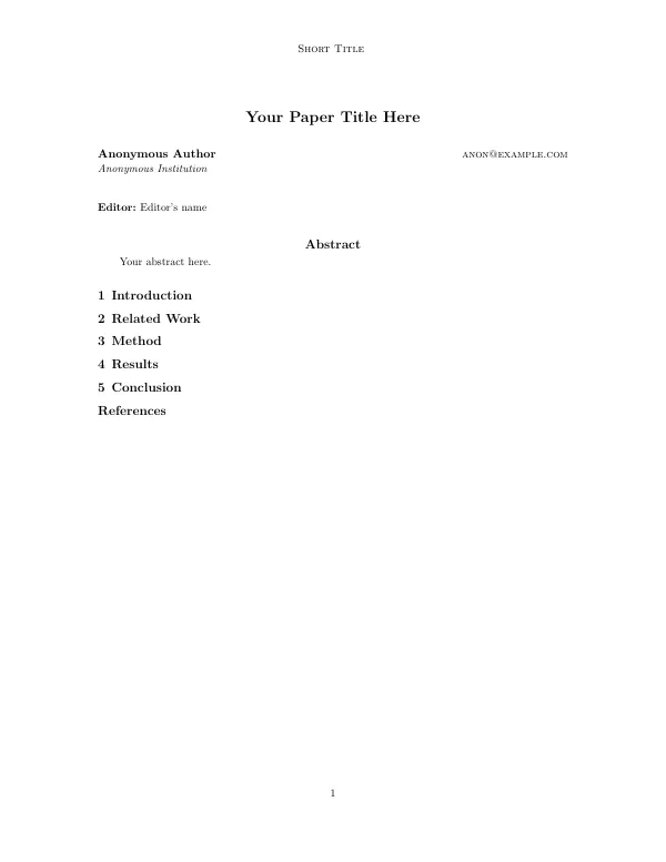 First page of COLT 2026