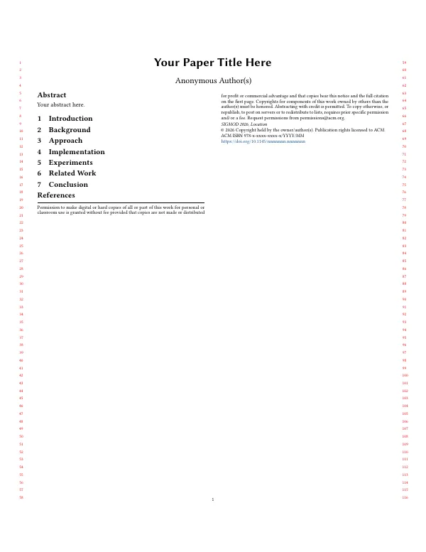 First page of SIGMOD 2026