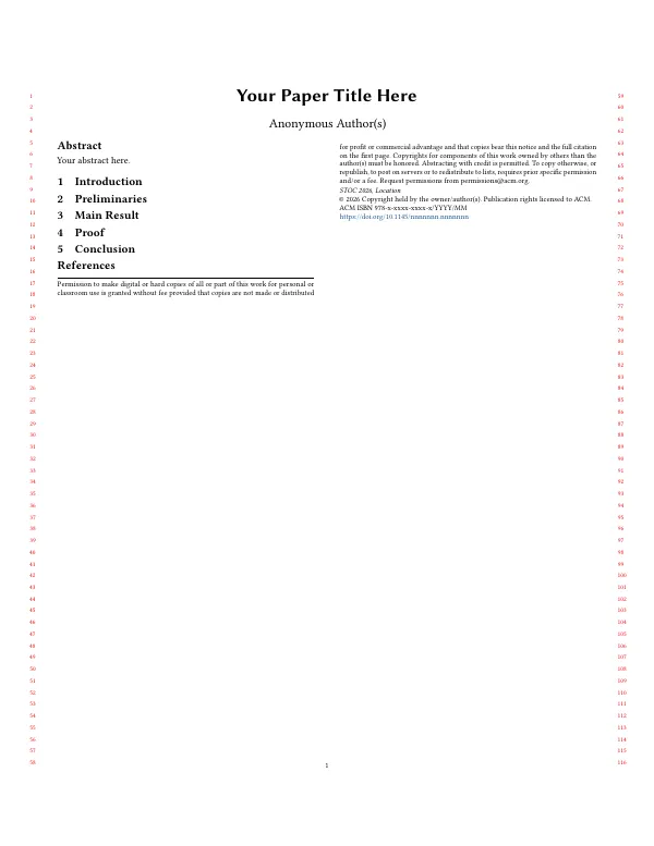First page of STOC 2026